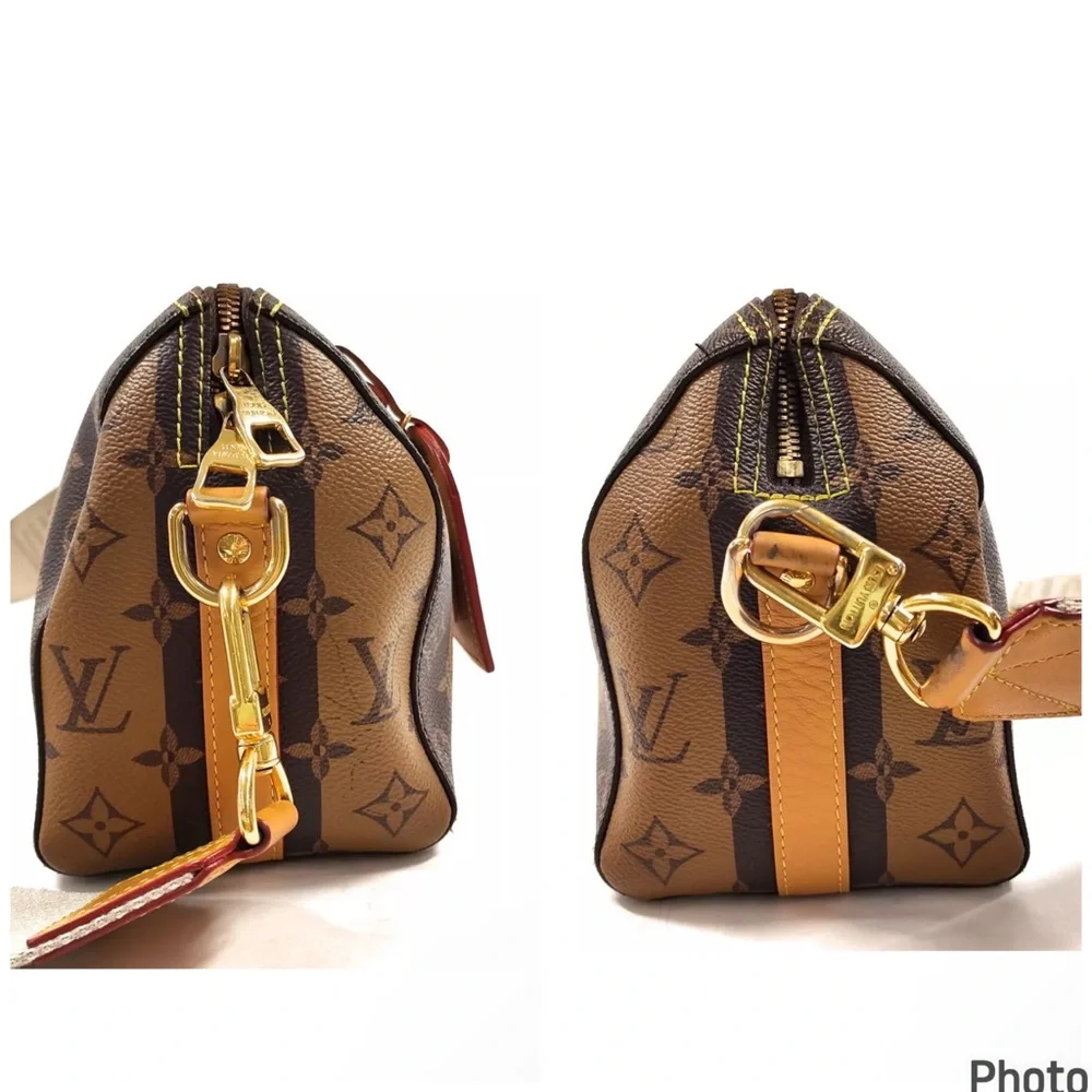 Auth LOUIS VUITTON X NIGO Reverse Monogram  City Keepall Bandouliere
